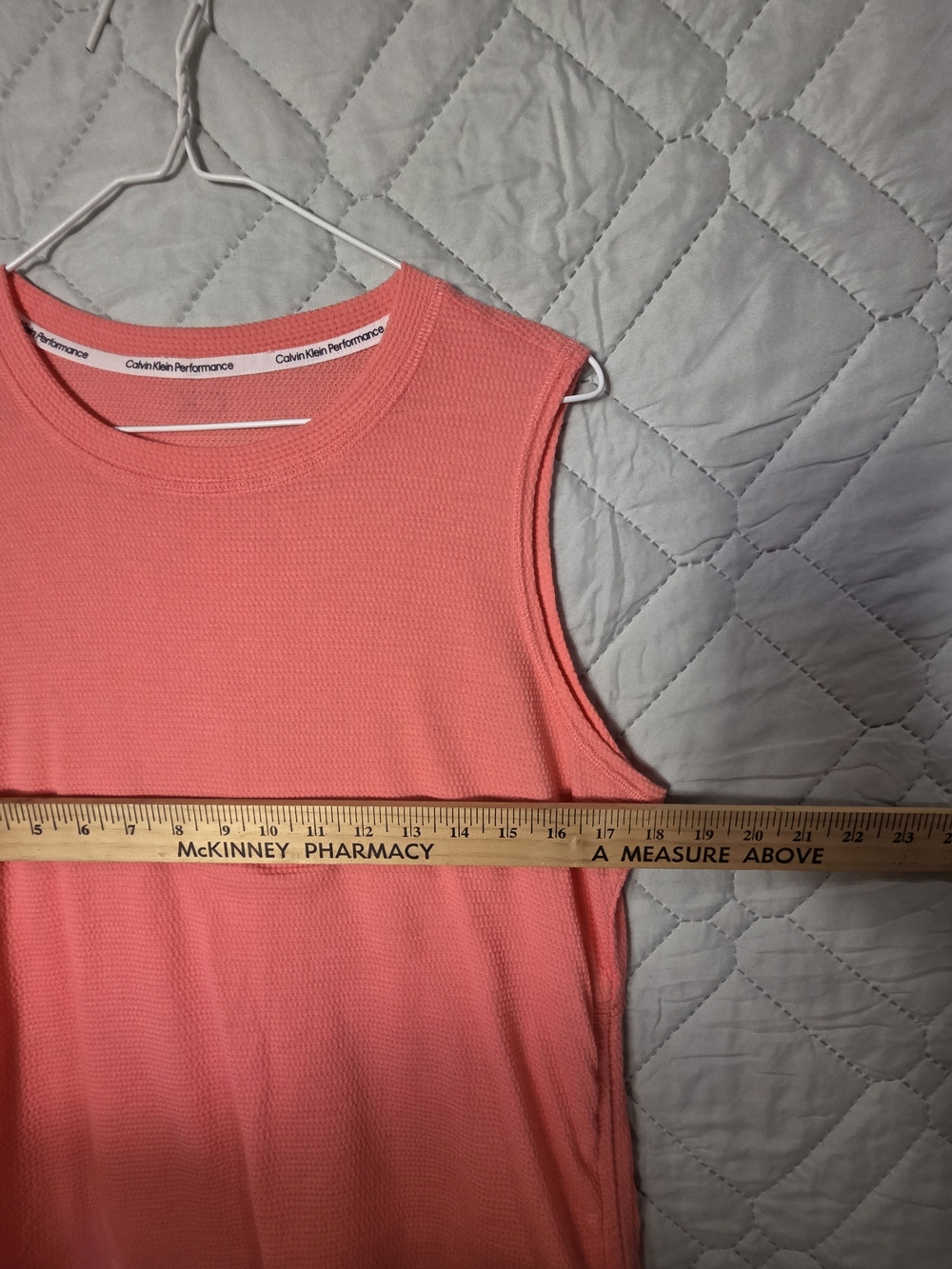 Calvin Klein Performance Coral Sleeveless Side-Tie Tank Sz M - Picture 3 of 7